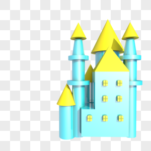 C4D城堡3D城堡高清图片