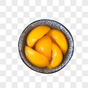 黄桃罐头新鲜黄桃高清图片