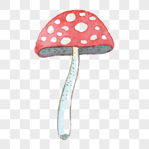 水彩 素材 蘑菇图片