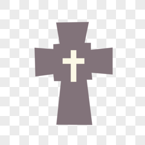 复活节十字架元素图片