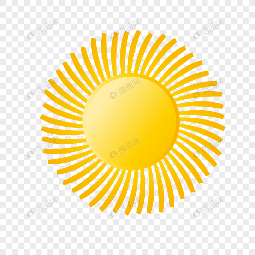 夏日太阳矢量图图片