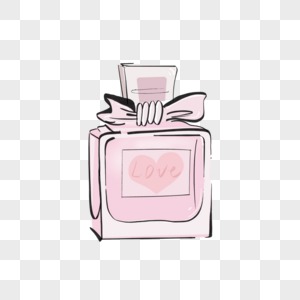 520情人节节日礼物香水粉色装饰图片