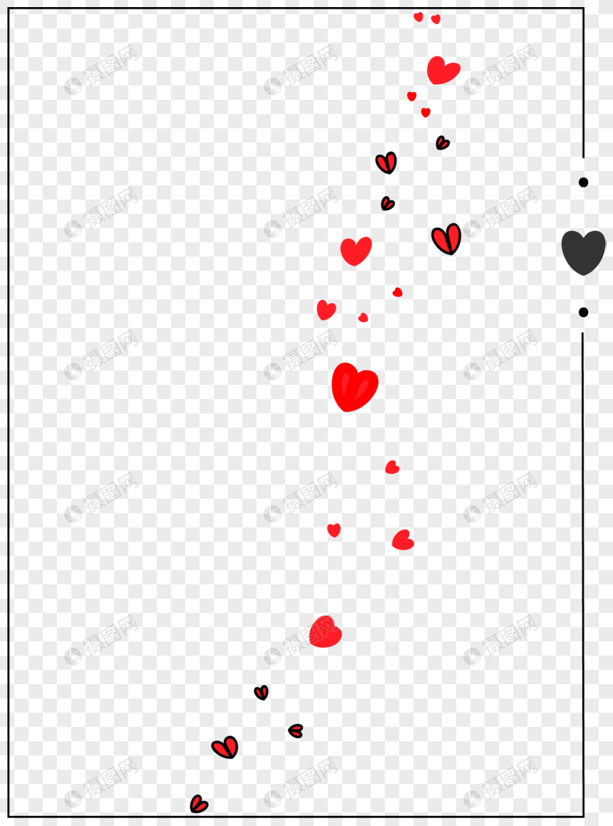 情人节边框素材图片