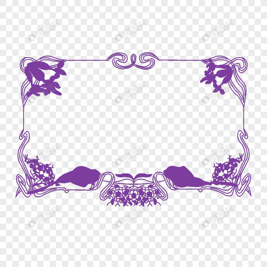 紫色边框图片