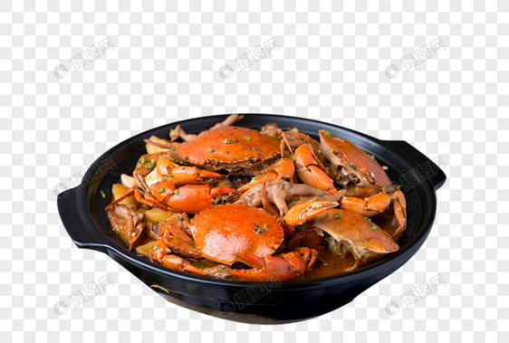 砂锅肉蟹煲图片