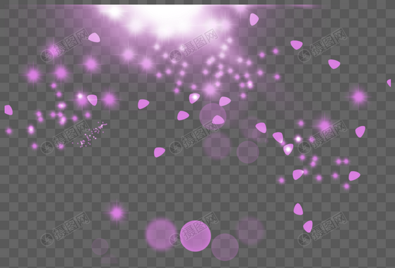 梦幻紫星光光效图片