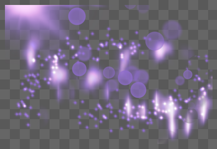 梦幻紫星光斑斓光效图片