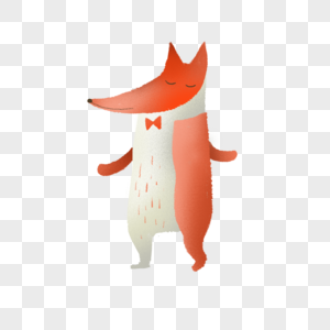 狐狸手绘狐狸高清图片素材
