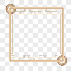 中国风木质边框矢量图高清图片