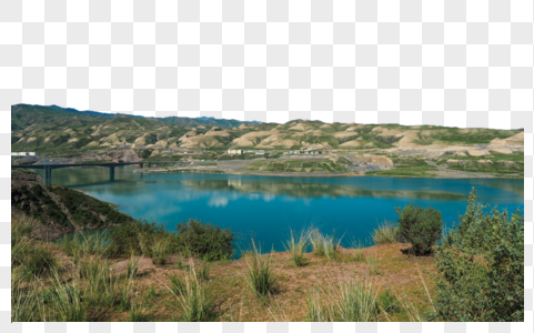 新疆湖泊自然风光高清图片