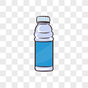 手绘水瓶饮食logo图片素材
