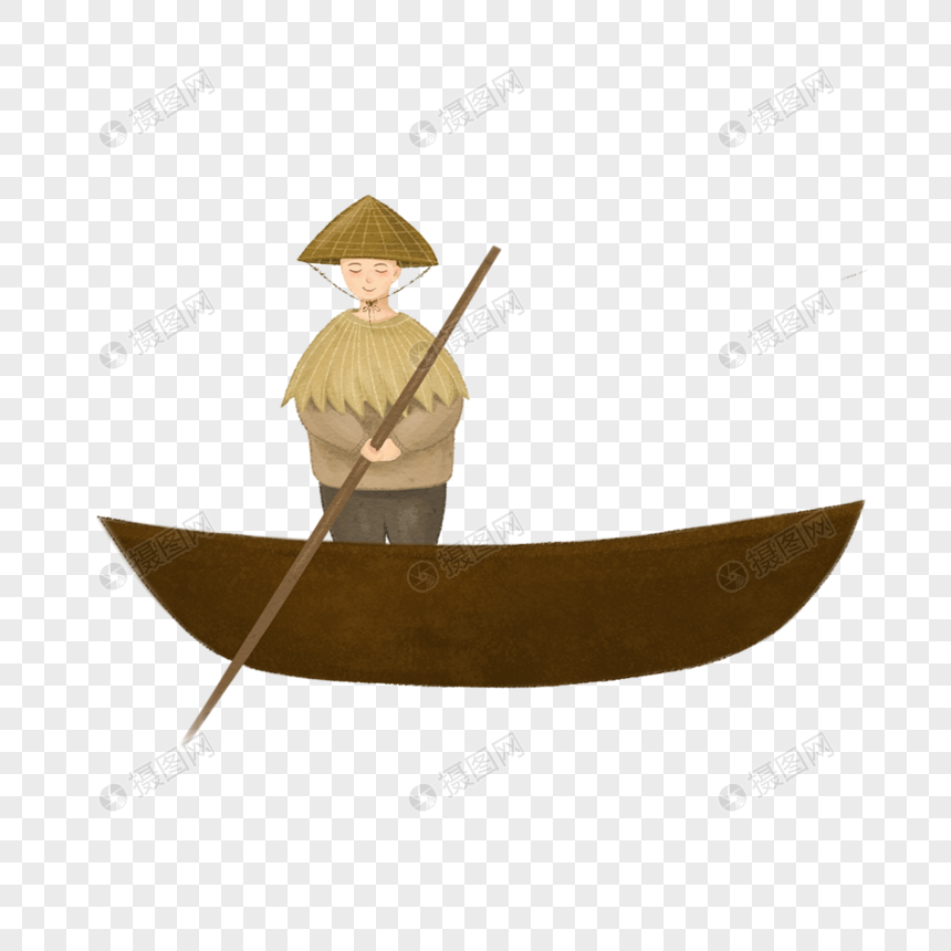 划船的男人图片