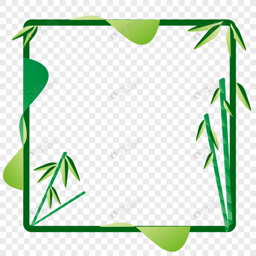 端午节竹子边框图片