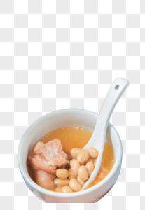 猪蹄黄豆汤免抠高清图片素材