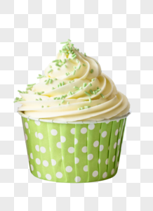 绿色纸杯蛋糕高清图片