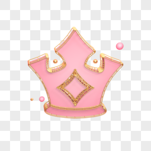 粉色皇冠装饰插图图片