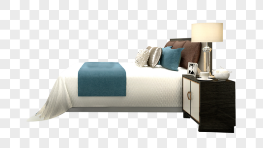 卧室的大床大床元素高清图片