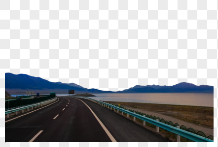 新疆高速路赛里木湖图片