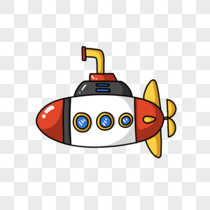 潜水艇玩具清新潜水艇高清图片