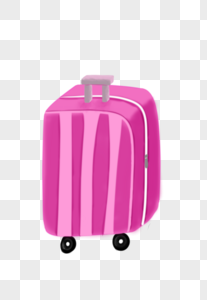 粉色行李箱图片