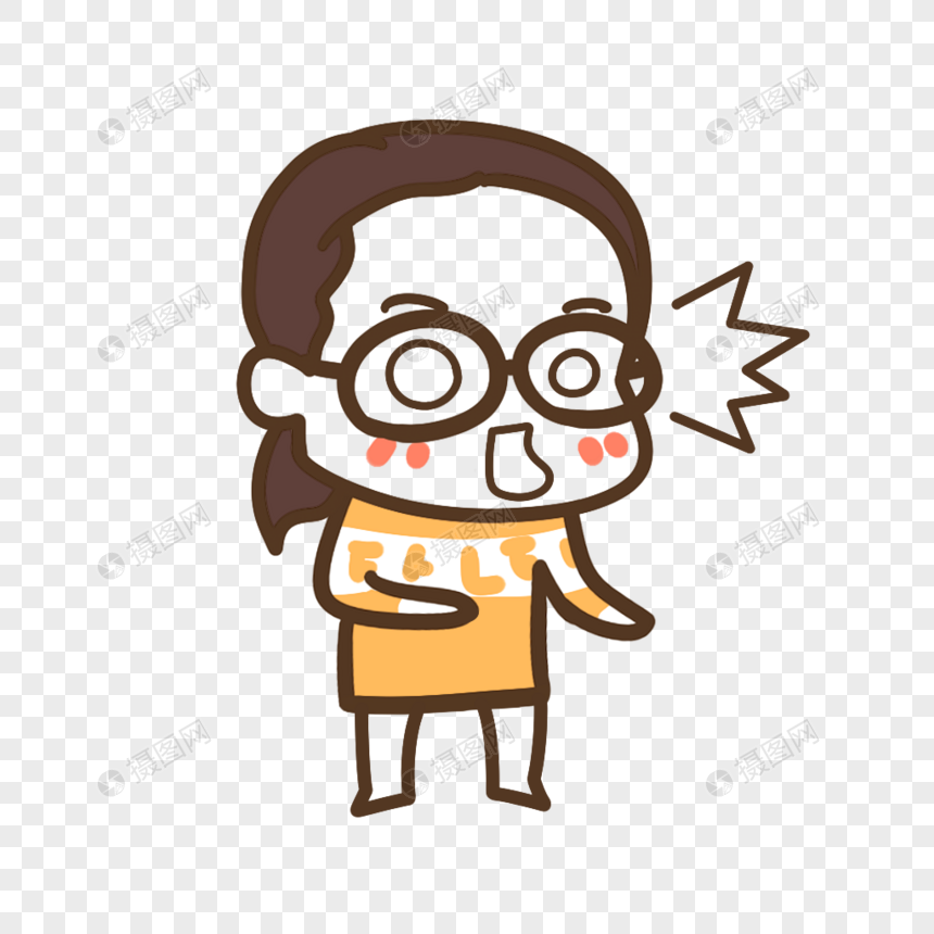 吃惊表情包元素素材psd格式_设计素材免费下