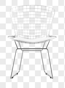 白色网格椅子图片