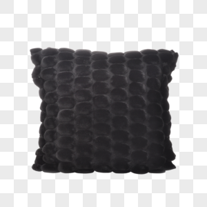 黑色突纹抱枕图片
