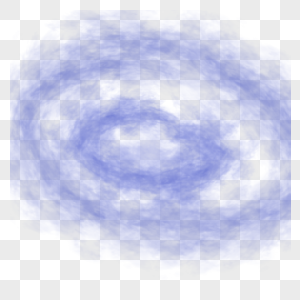 蓝色星云旋涡元素图片