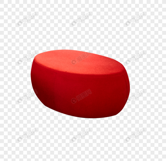 红色圆凳图片