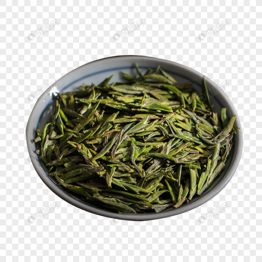 明前绿茶青叶甘露雀舌茶古风图片