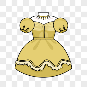 黄色lolita风格可爱小裙子图片