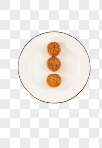 月饼陶瓷盘子美食图片