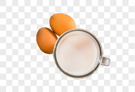 鸡蛋水杯牛奶高清图片