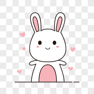 可爱小兔子软萌可爱的小兔子高清图片