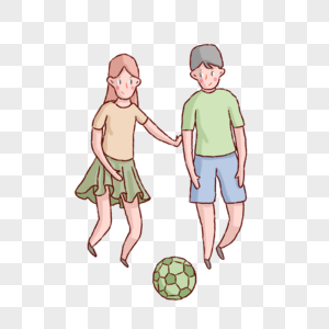 儿童节小朋友一起踢球足球高清图片素材