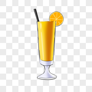 美味的橙子冰饮图片