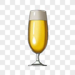 玻璃杯黄色啤酒图片