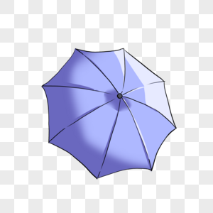 蓝色雨伞图片