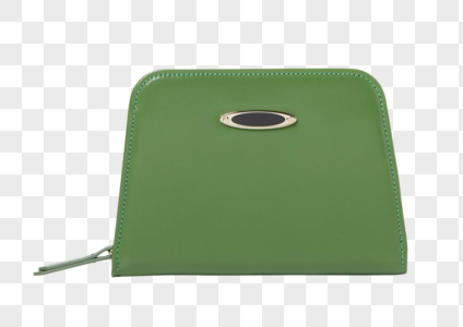绿色钱包正面图片