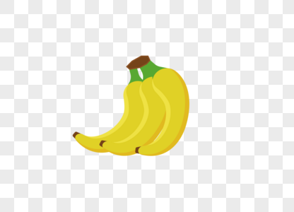 AI矢量图可爱卡通水果类元素香蕉图片