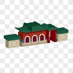3D 寺庙场景图片