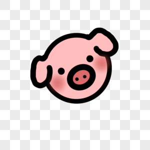 猪猪动物腊猪头高清图片