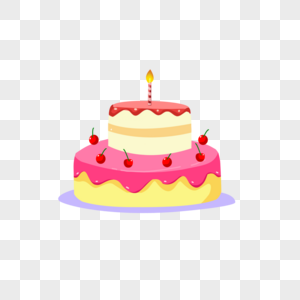 生日蛋糕蜡烛元素高清图片