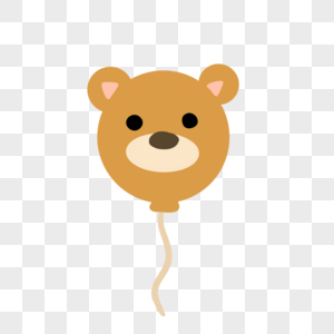 熊气球图片