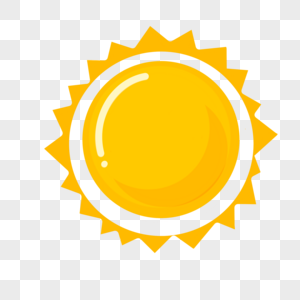 蛋黄一样的大太阳高清图片