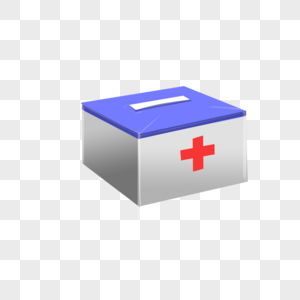 护士节主题清新蓝色急救盒图片