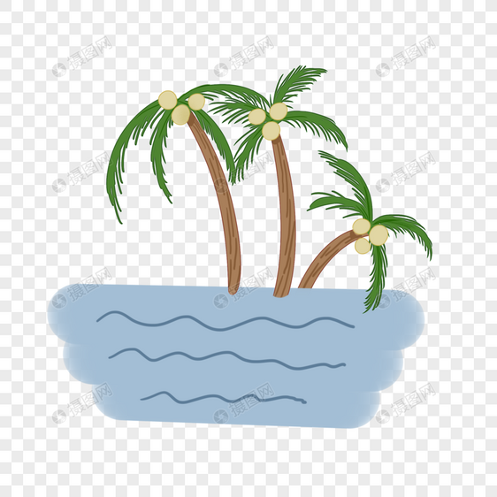 海边椰子树图片