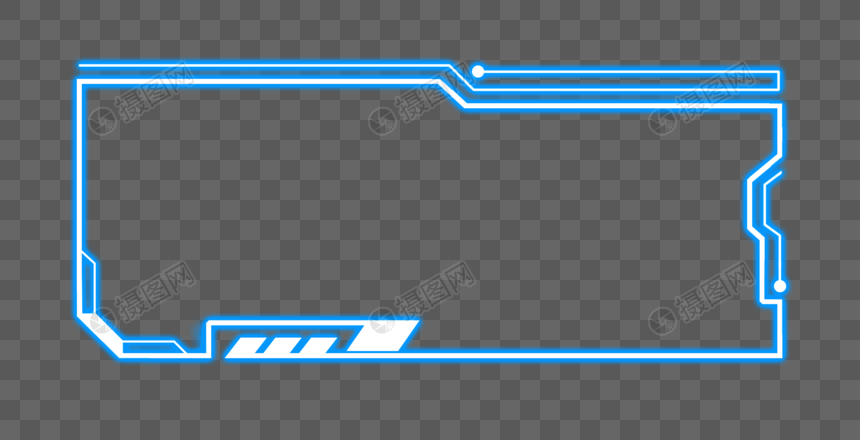 科技感时尚矩形边框底纹图片