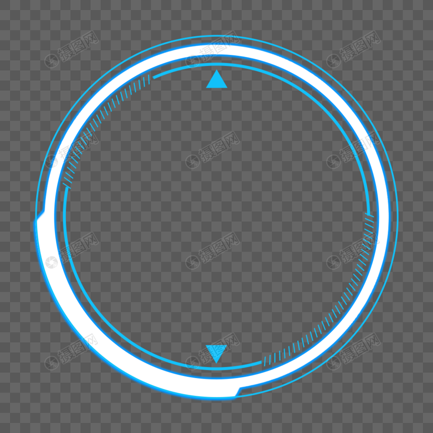 科技感圆形边框底纹图片