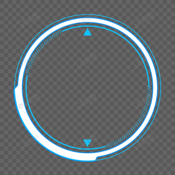 科技感圆形边框底纹图片